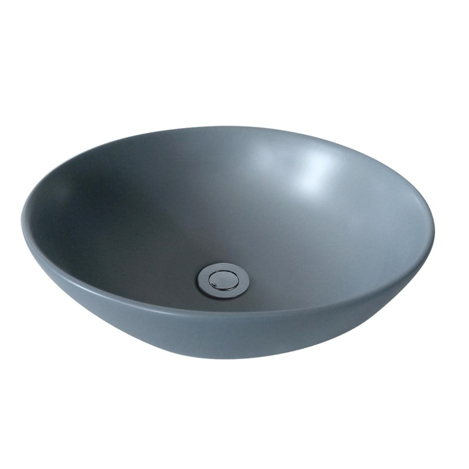Matte Grey Above-counter basin 405 x 405 x 115 mm