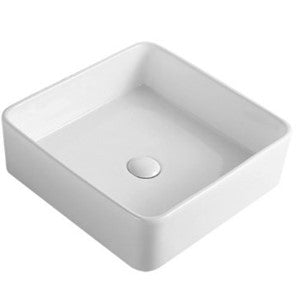 Ultra Slim Gloss White Fine Ceramic Above Counter Basin
