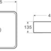 Ultra Slim Gloss White Fine Ceramic Above Counter Basin