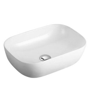 Gloss White Fine Ceramic Above Counter Basin 460 x 320 x 135 mm
