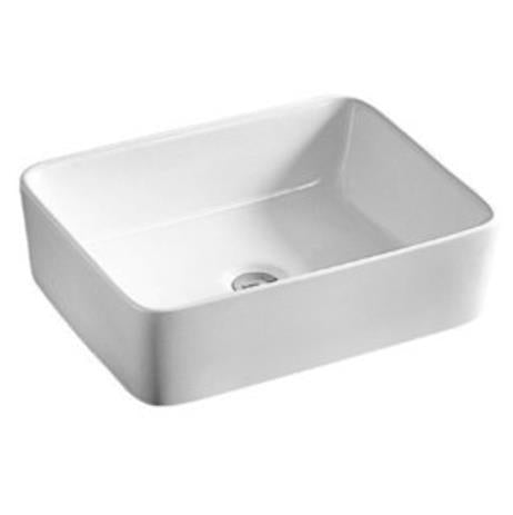 Gloss White Fine Ceramic Above Counter Basin 475 x 375 x 130 mm