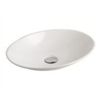 Gloss White Fine Ceramic Above Counter Basin 510 x 350 x 95 mm