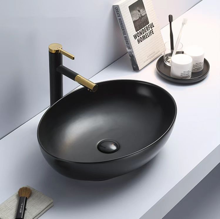Matte Black Above Counter Basin – 500×395×130mm