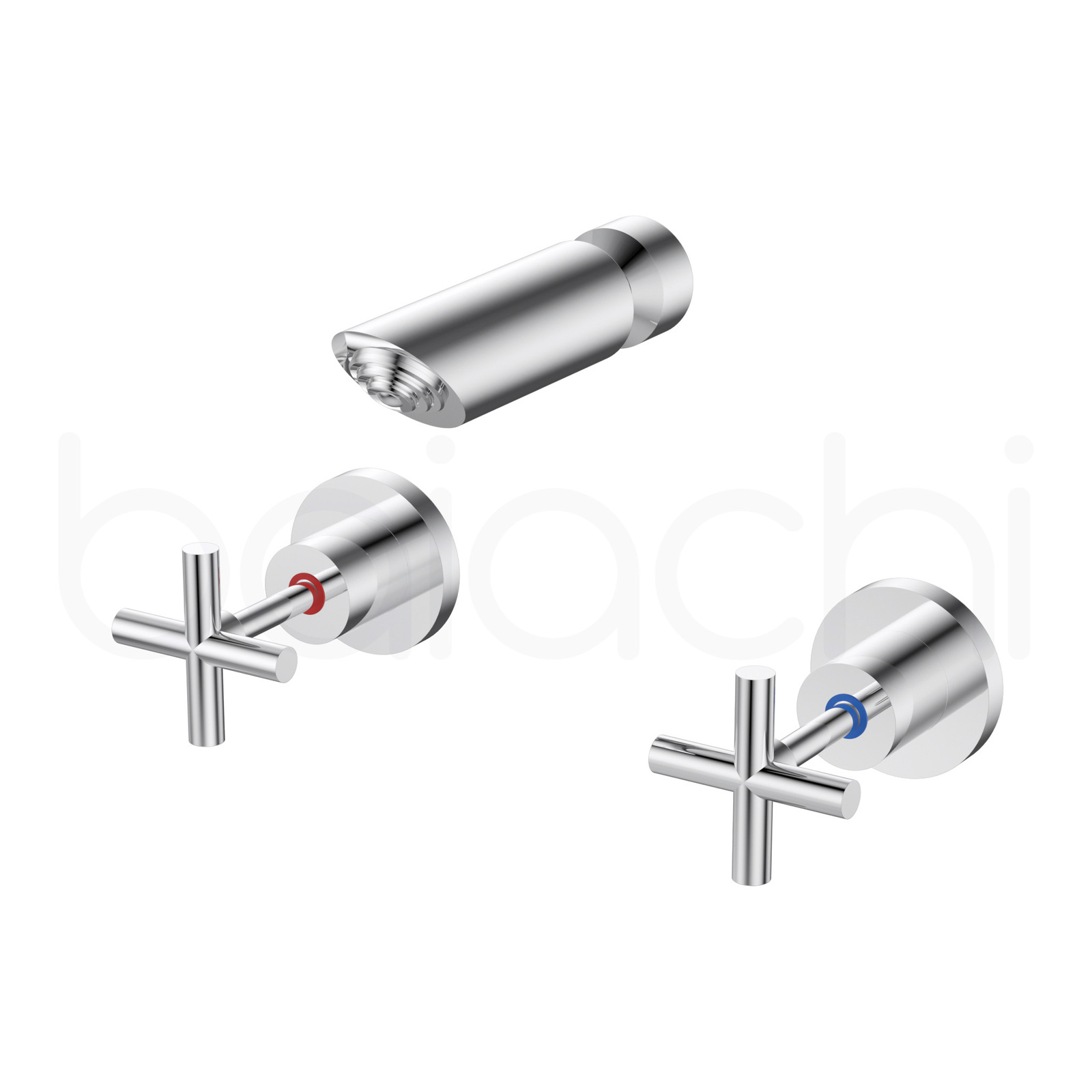 Shower Tap Set Chrome