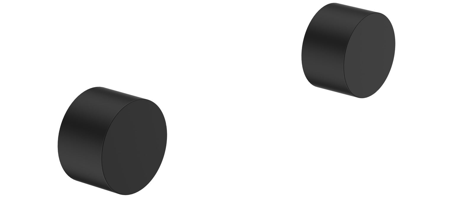 Tana Quarter Turn Wall Top Assemblies Matte Black