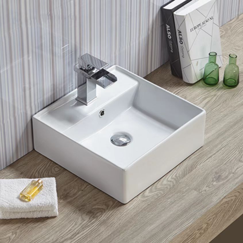 Wall Hung and Above counter basin: Size:410*410*150mm