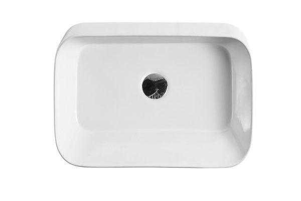 Qtro 55 Above Counter Rectangular Basin - Living and Bathroom