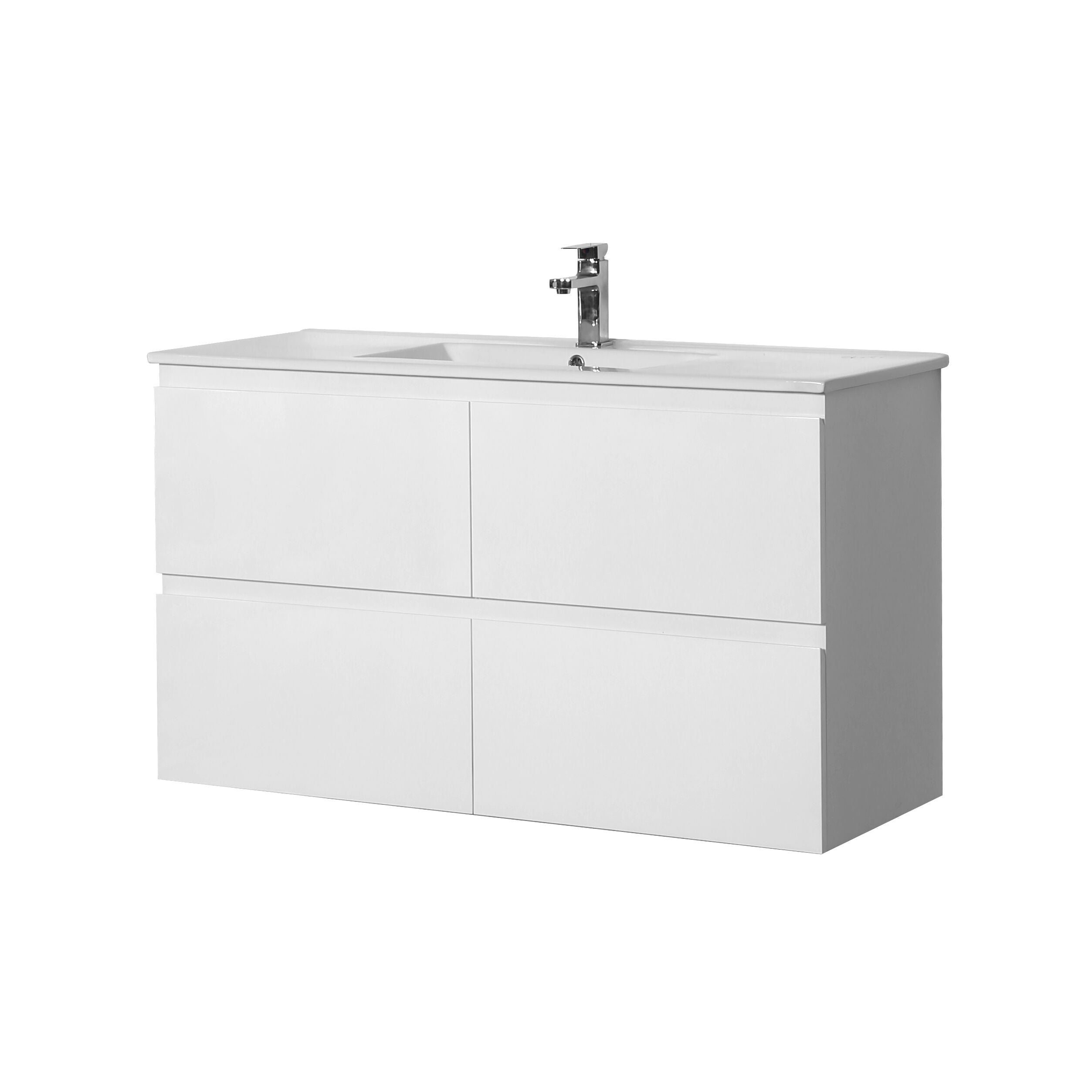 Riva PVC Wall Hung Bathroom Vanity White
