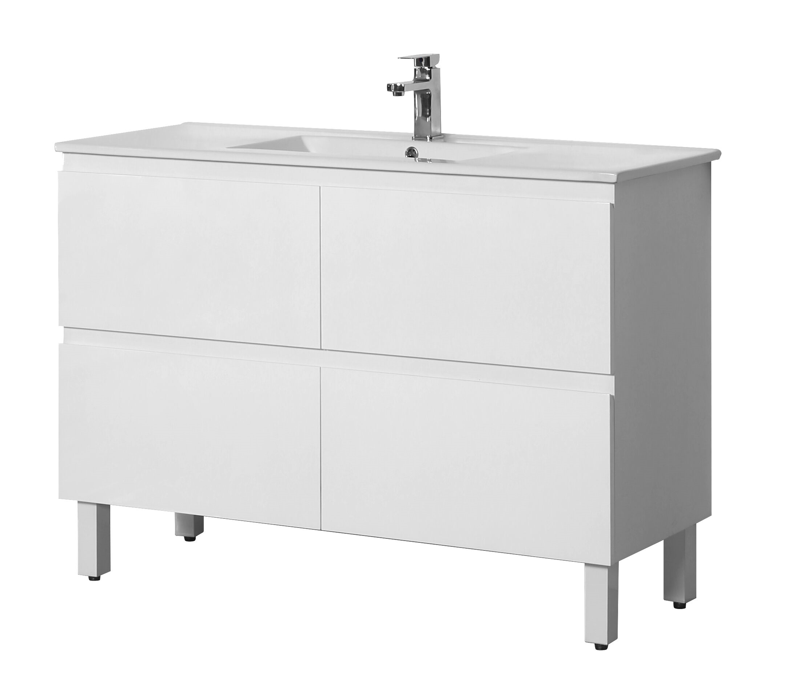 Riva PVC Freestanding Bathroom Vanity White