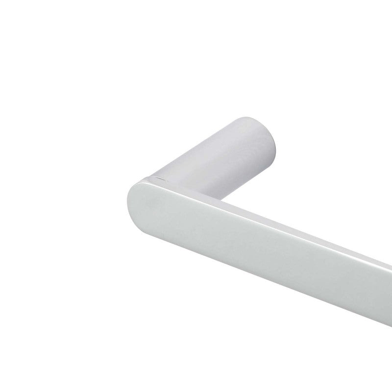 RUSHY - 800mm Chrome Single Towel Rail White