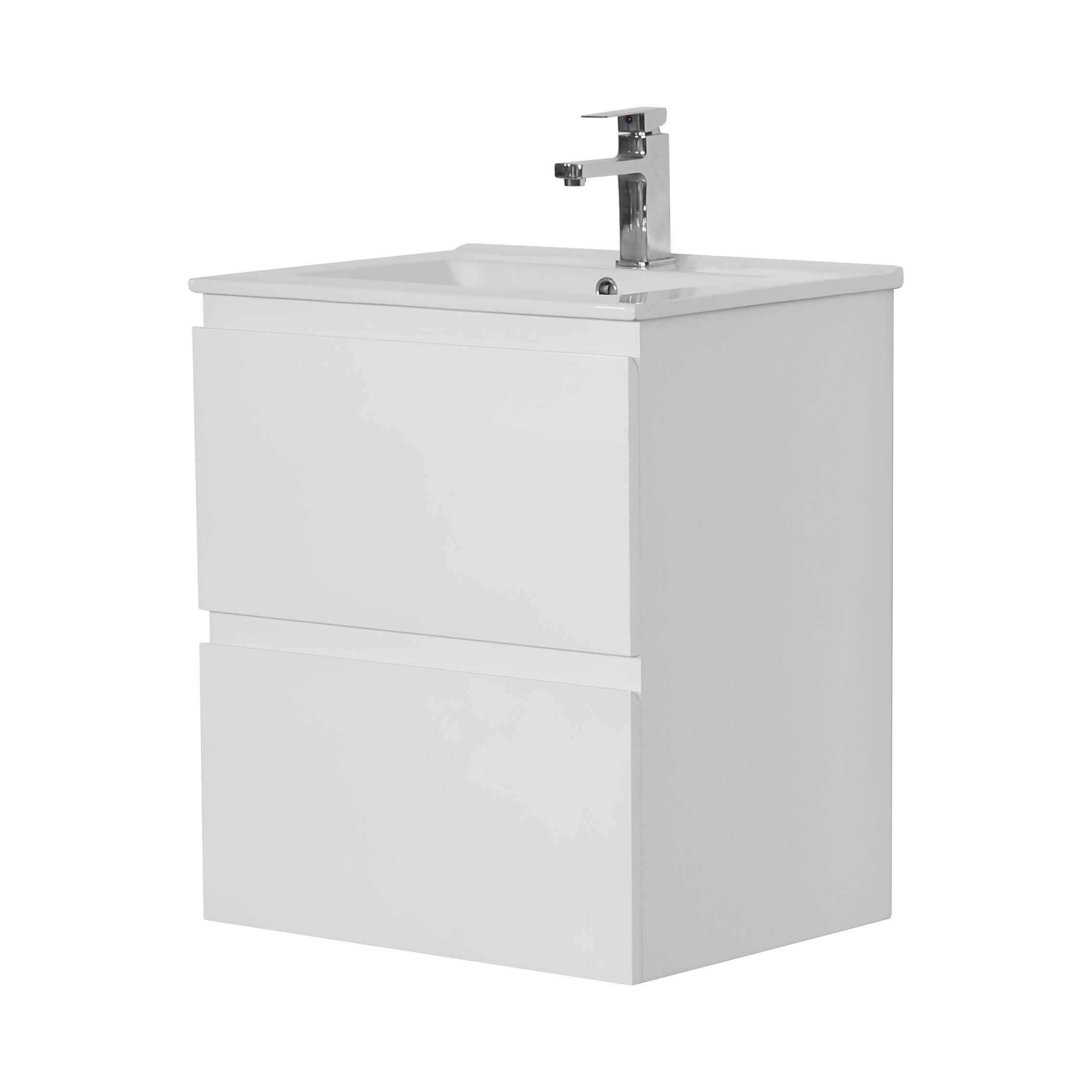 Riva PVC Wall Hung Bathroom Vanity White