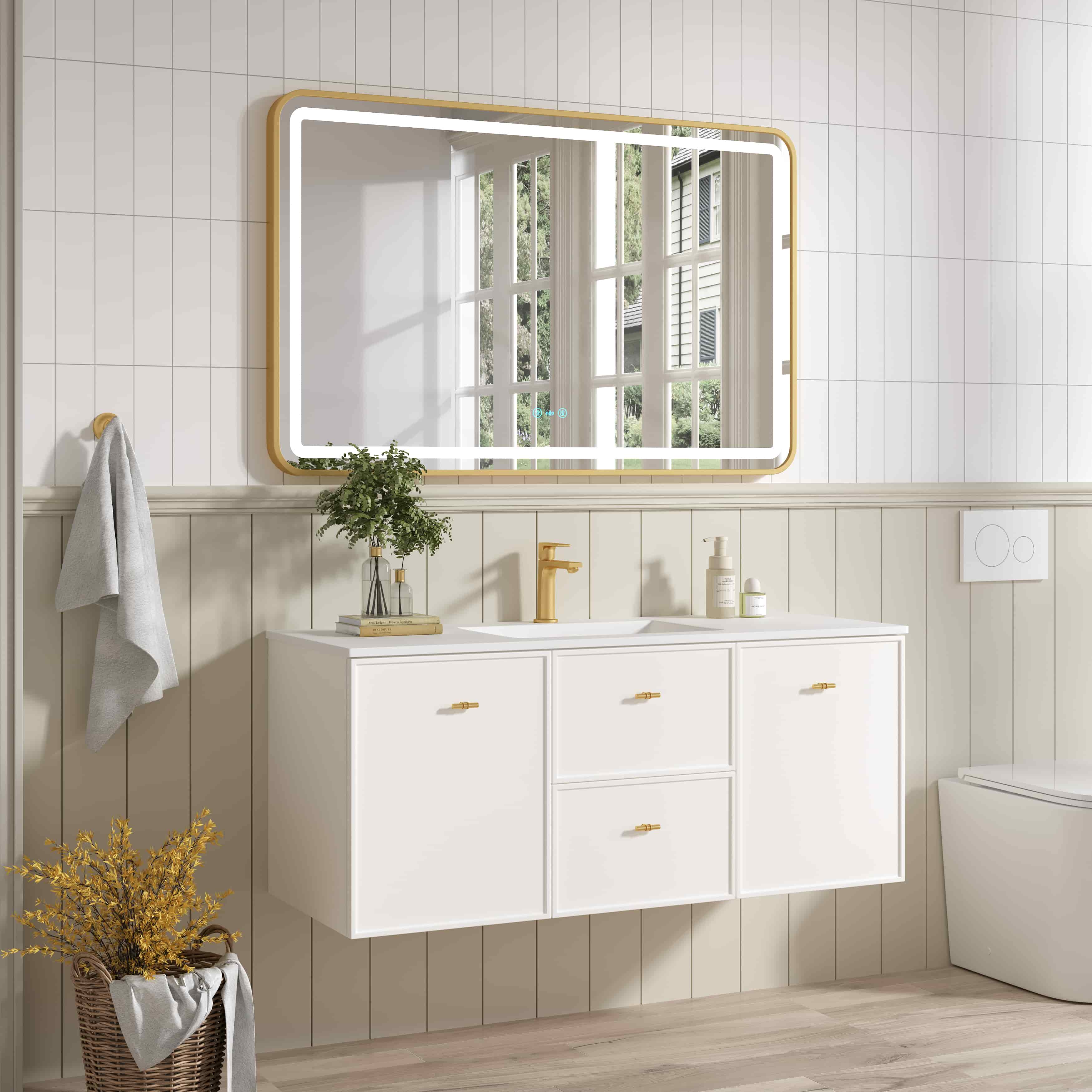Seattle Wallhung Vanity Matte White