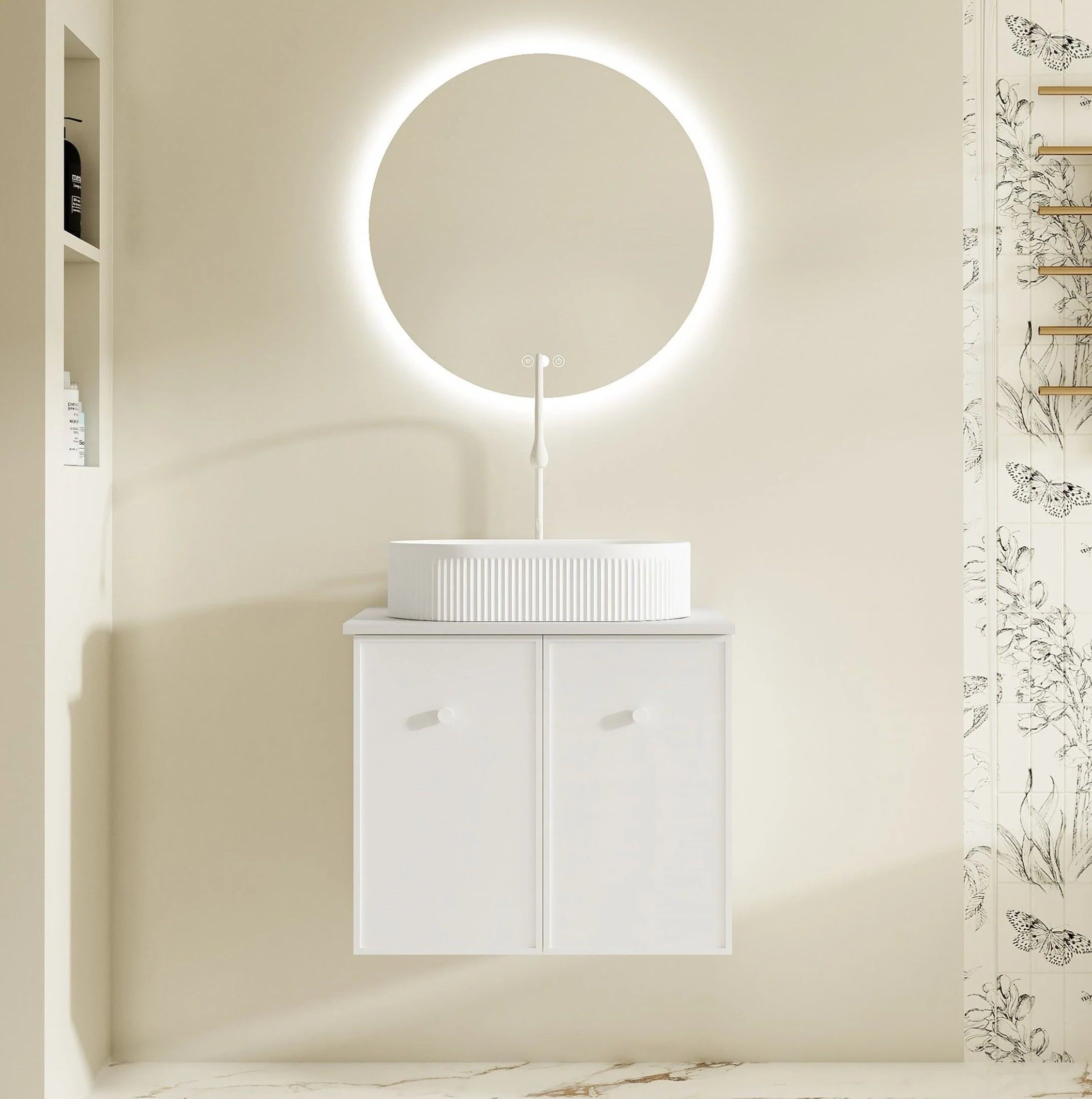 Seattle Wallhung Vanity Matte White
