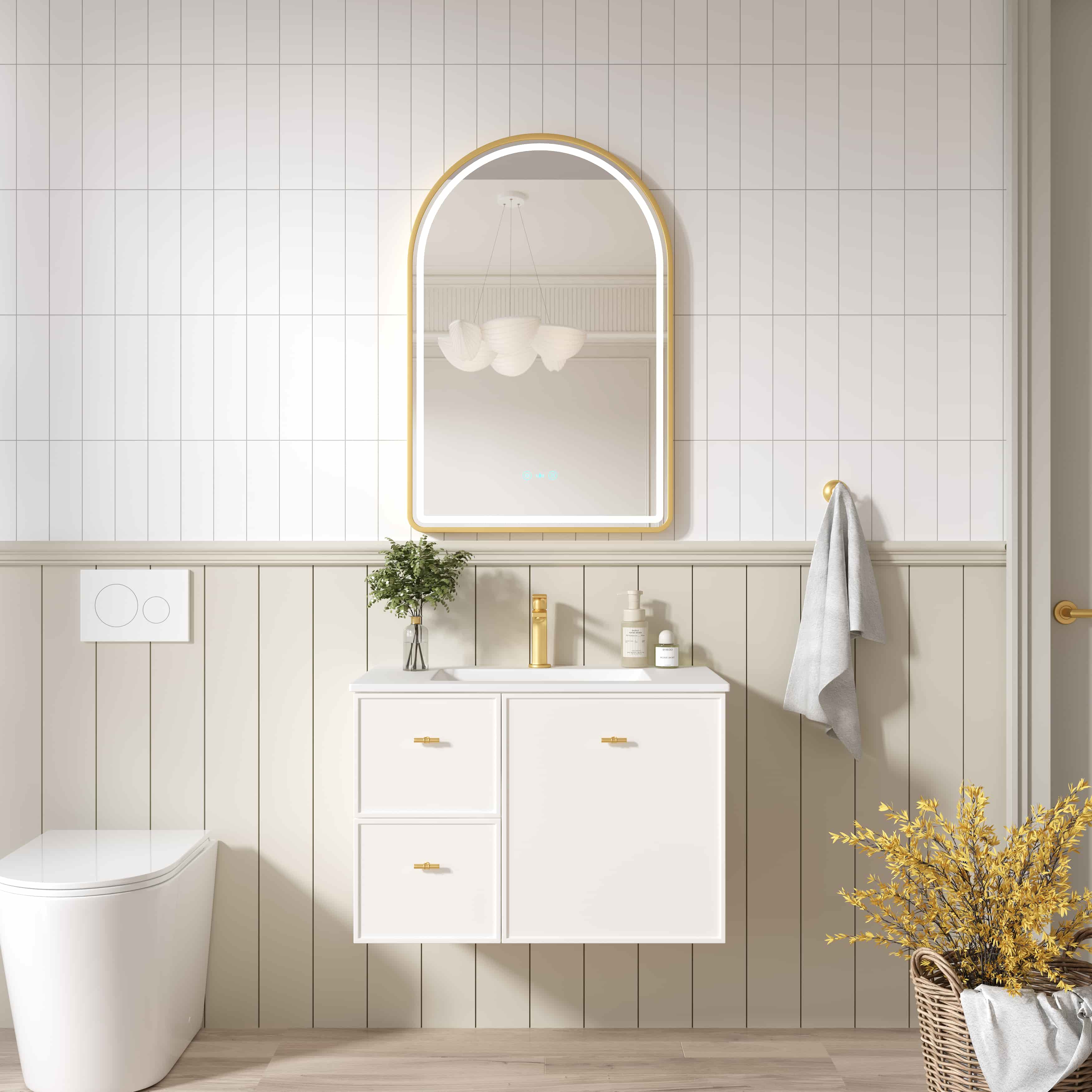 Seattle Wallhung Vanity Matte White