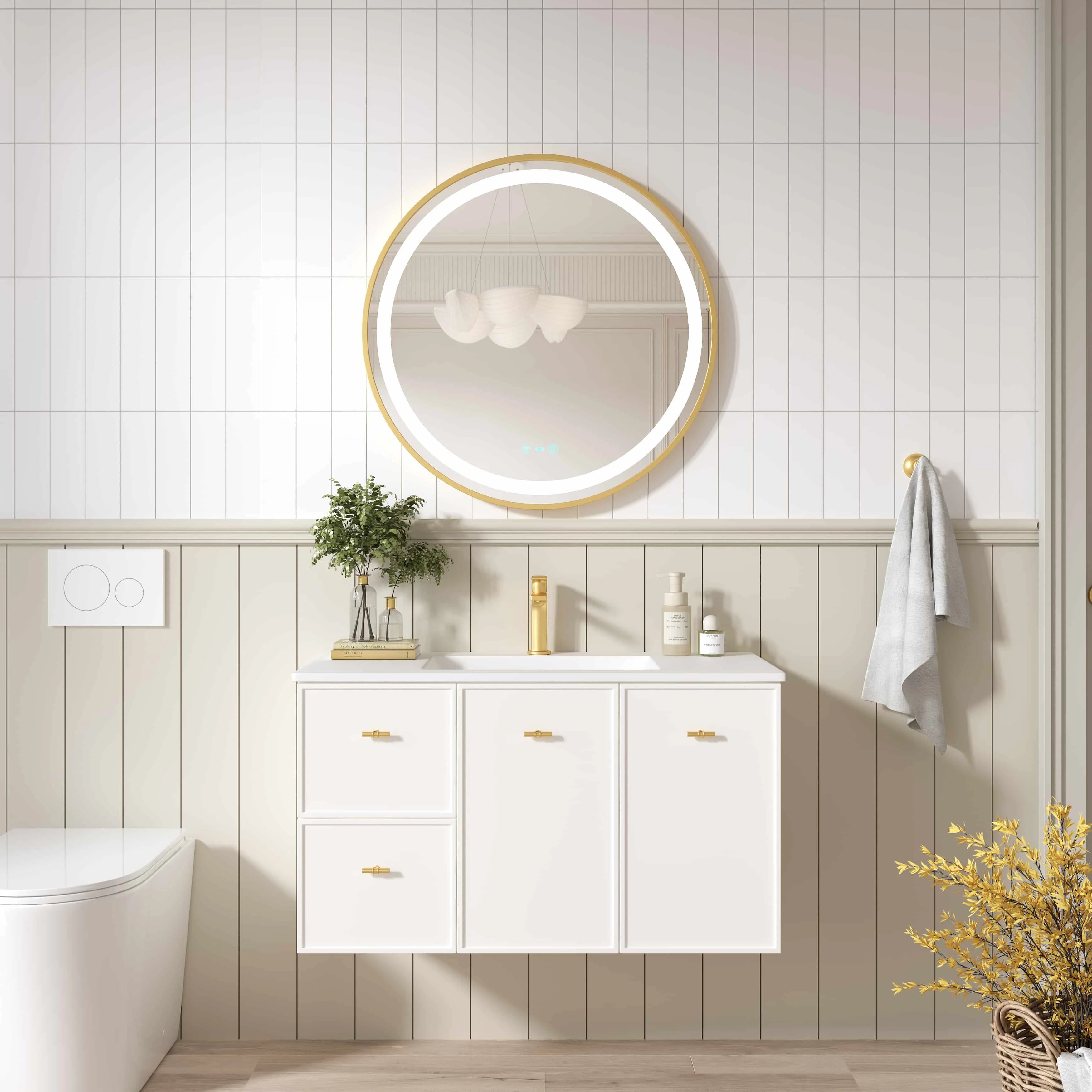 Seattle Wallhung Vanity Matte White