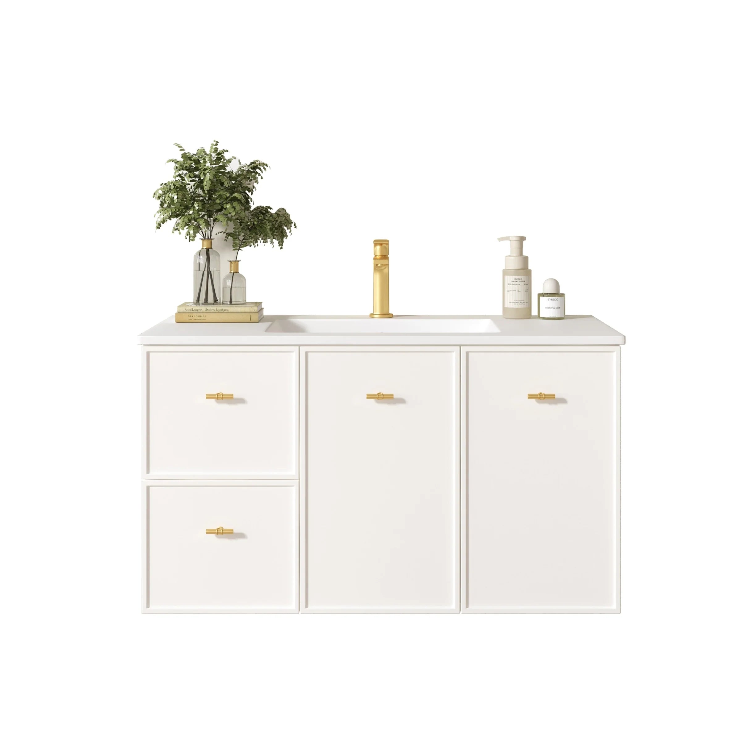 Seattle Wallhung Vanity Matte White