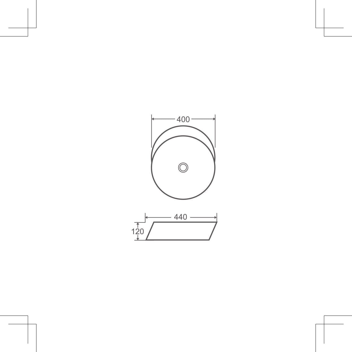 Spin 40B Above Counter Round Basin - Living and Bathroom