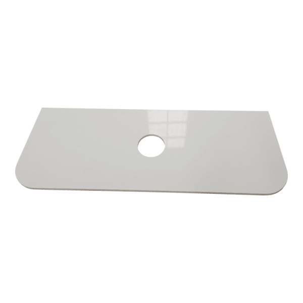 Fluted Rome Wall-hung Cabinet 1200mm Matt White - Living and Bathroom