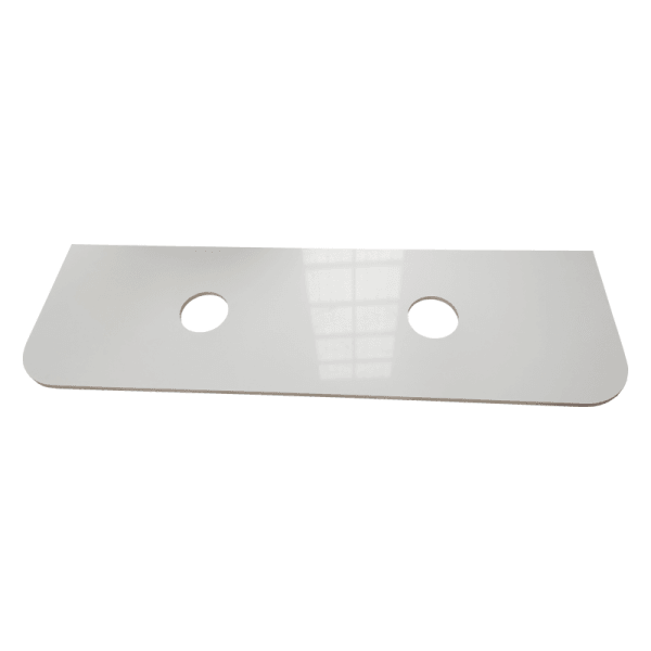 Fluted Rome Wall-hung Cabinet 1500mm Matt White - Living and Bathroom