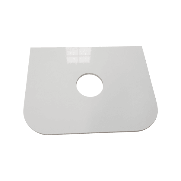Fluted Rome Wall-hung Cabinet 600mm Matt White - Living and Bathroom
