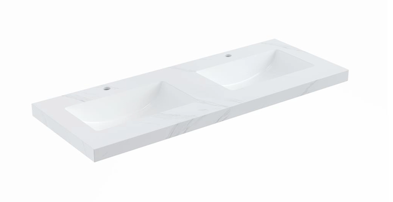 Ceto Diamond Undermount Sintered Stone Top With Seamless Ceramic Basin