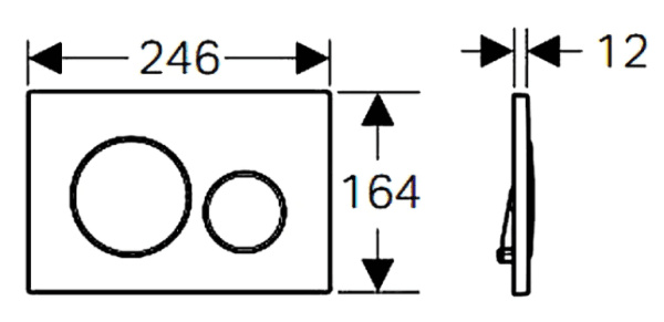 Geberit Sigma20 – Matt White Plate with White Trim - Living and Bathroom