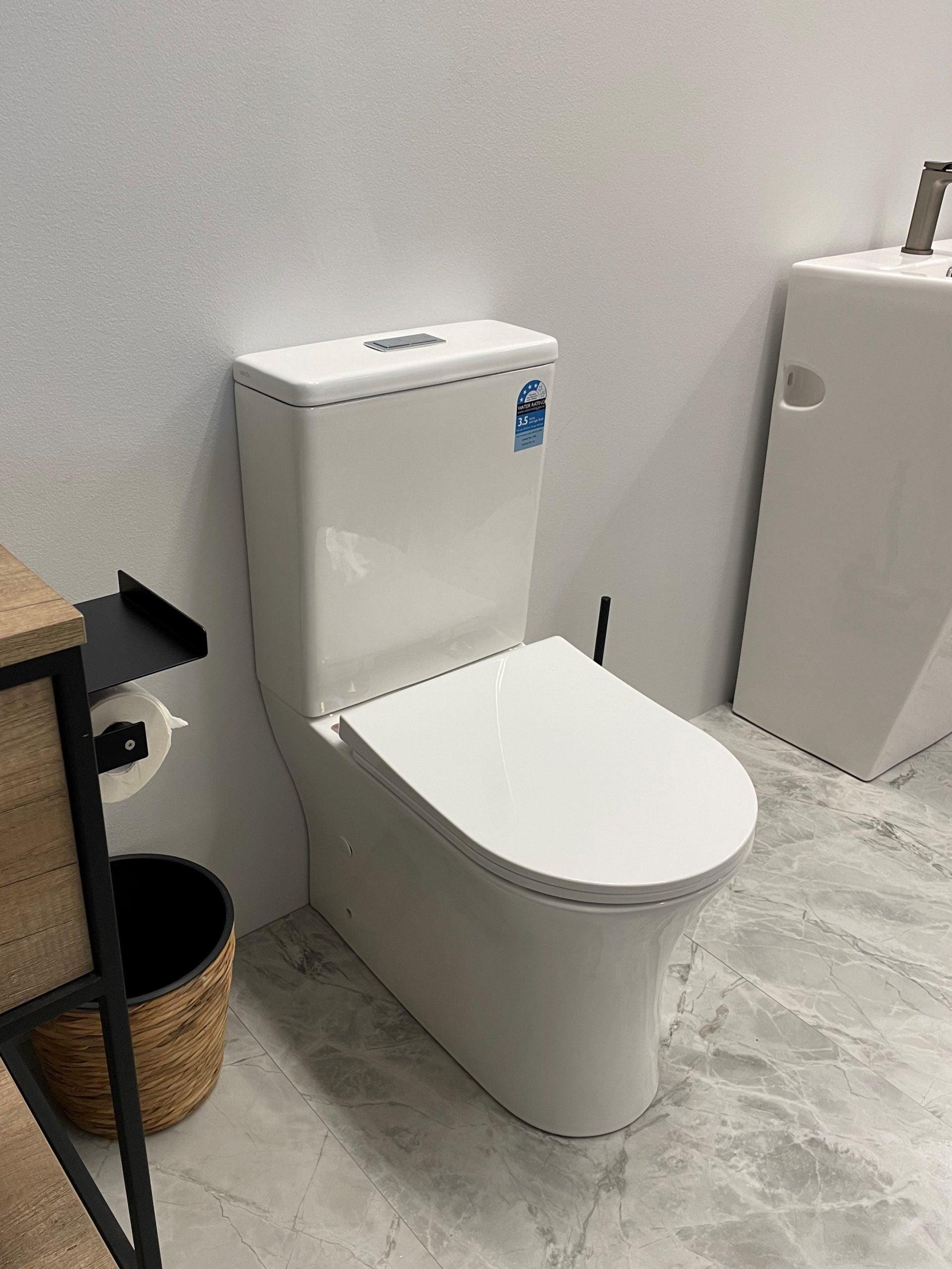 Toi Back To Wall Rimless Toilet Suite - Living and Bathroom