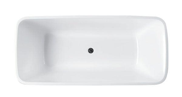 Venice 1500mm Freestanding Gloss White Bathtub - Living and Bathroom