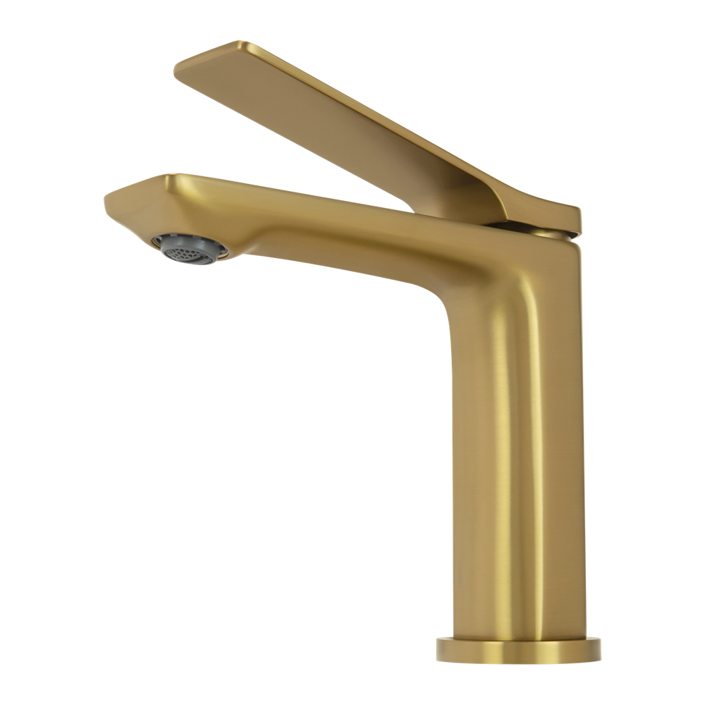 RUSHY Series Brushed Brass Basin Mixer