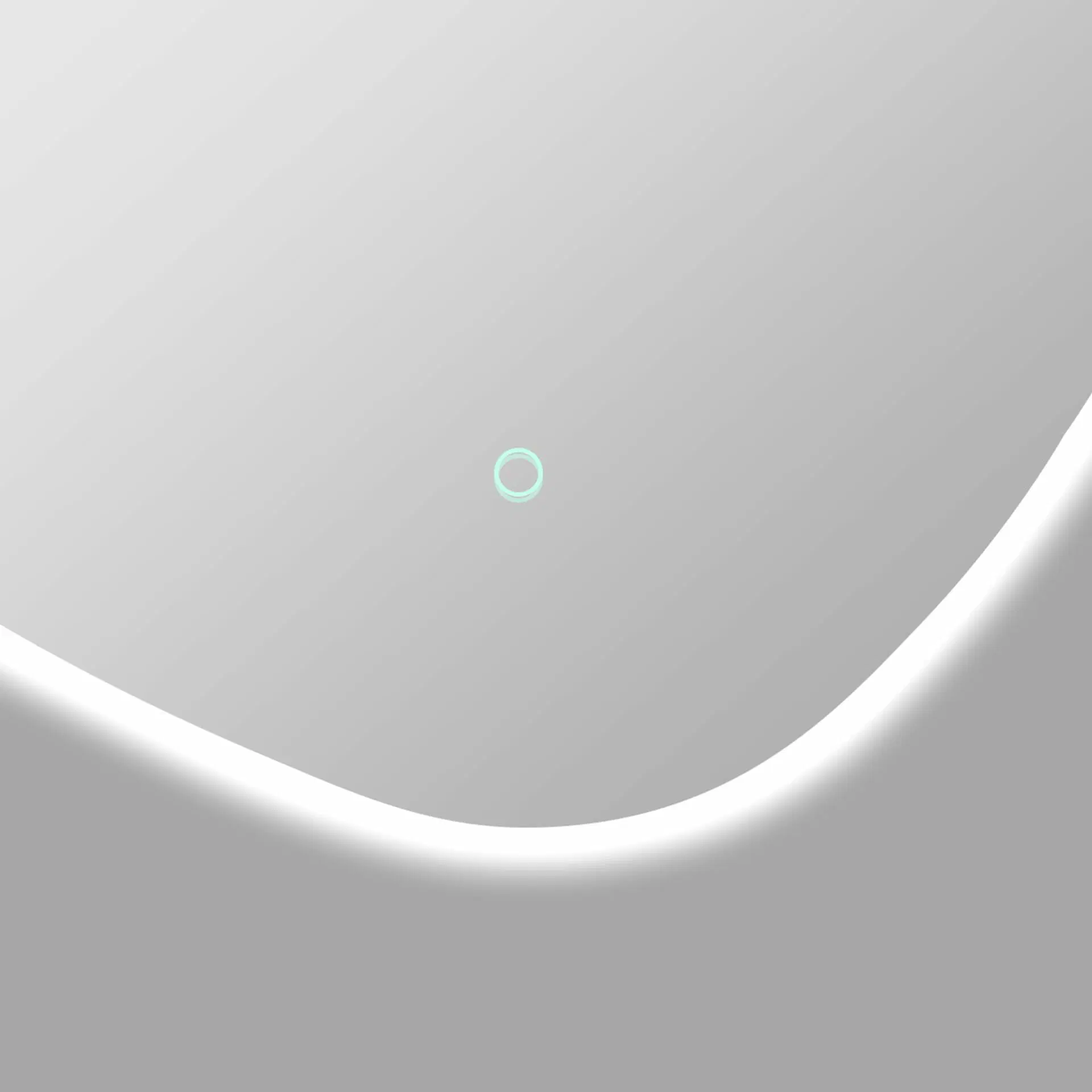 1000*844mm 3 Color Lighting Front & Backlit Asymmetrical Acrylic LED Mirror Touch Sensor Switch