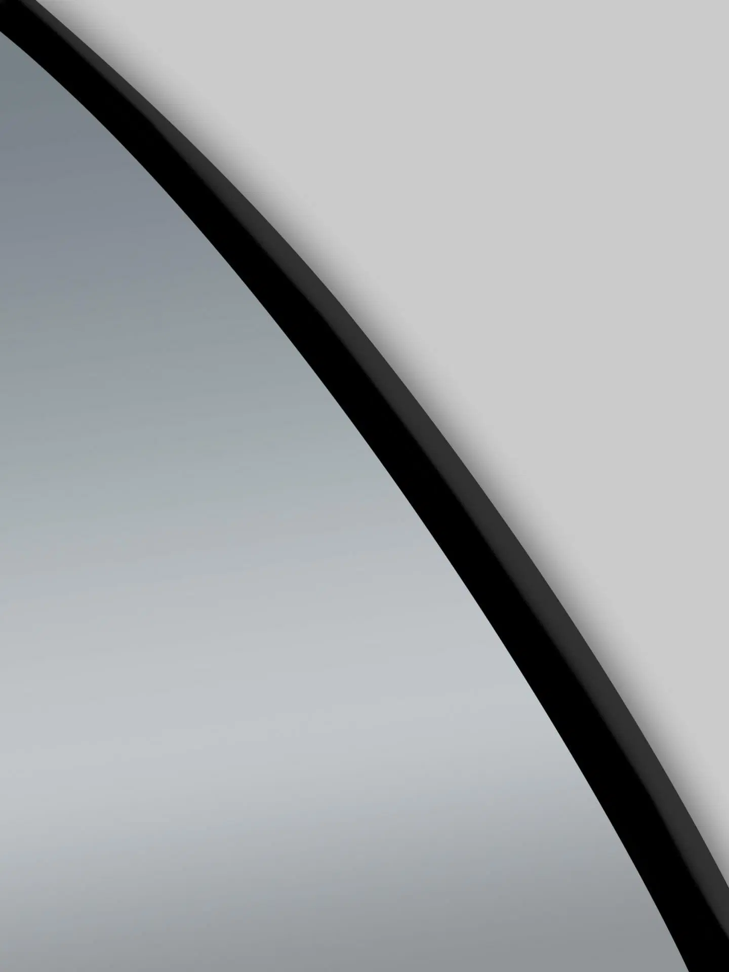 500*1000mm Matte Brushed Black Non-Luminous Framed Mirror Mounted Vertical or Horizontal