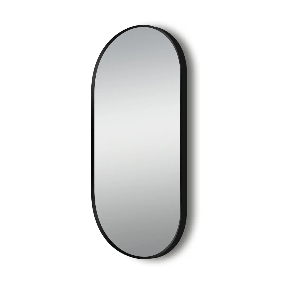 500*1000mm Matte Brushed Black Non-Luminous Framed Mirror Mounted Vertical or Horizontal