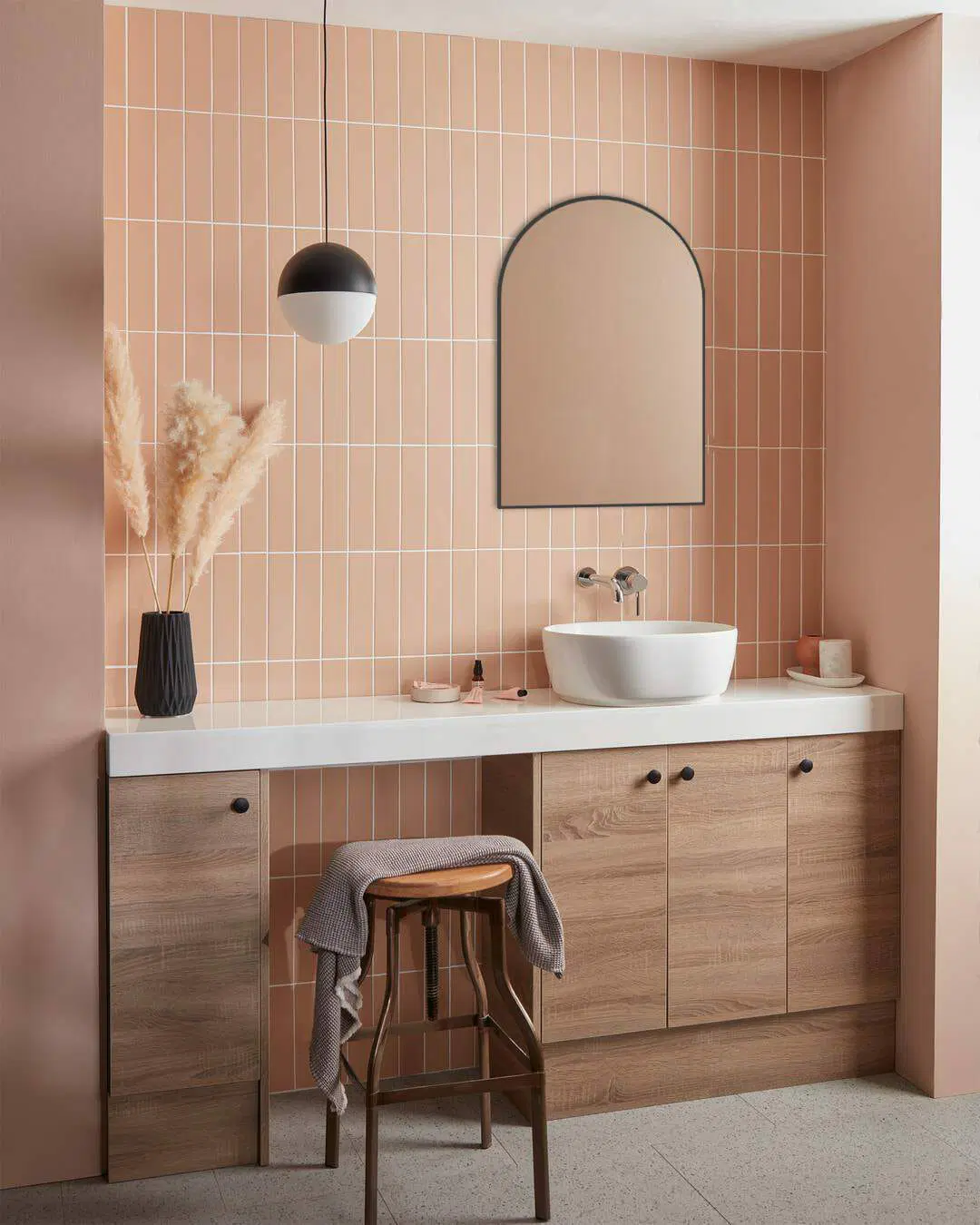 600*900*21.5mm Uni Framed Mirror(Gun Metal Aluminium Frame)