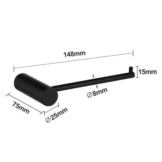 Matte Black Toilet Paper Holder (OX6213.TR) - Living and Bathroom