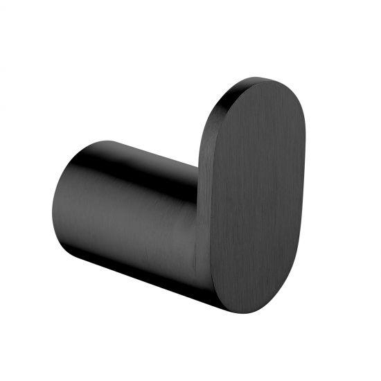 RUSHY Black Round Robe Hook - Living and Bathroom
