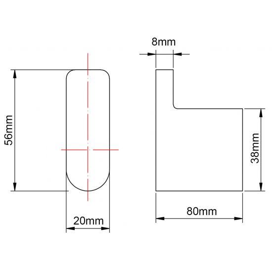 AU Series Brushed Nickel Round Robe Hook - Living and Bathroom