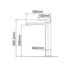 IVANO Series Chrome Tall Basin Mixer - Living and Bathroom