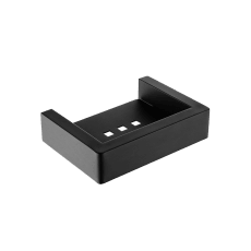 IVANO Series Square Black Soap Dish Holder - Living and Bathroom
