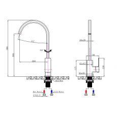 IVANO Series Black Kitchen Mixer - Living and Bathroom