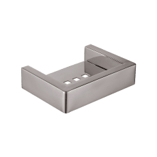 IVANO Series Square Brushed Nickel Soap Dish Holder - Living and Bathroom
