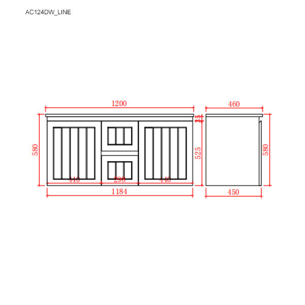 Acacia Matte White AC124DW