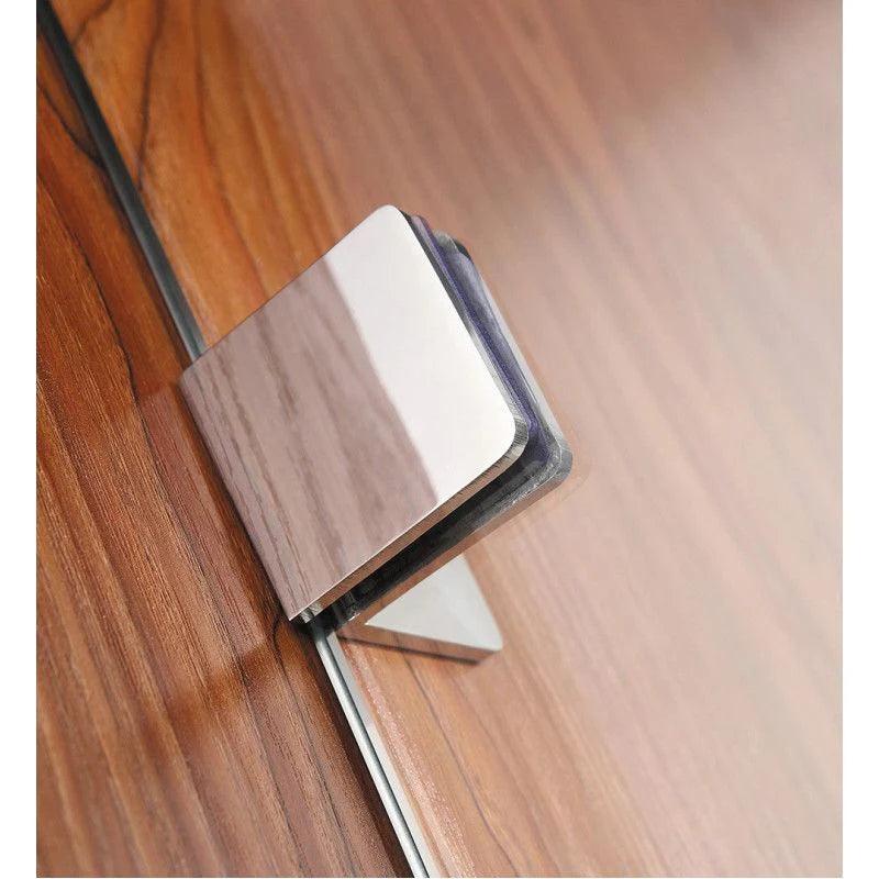 Frameless Arched Fixed Panel Shower Screen Chrome - Living and Bathroom
