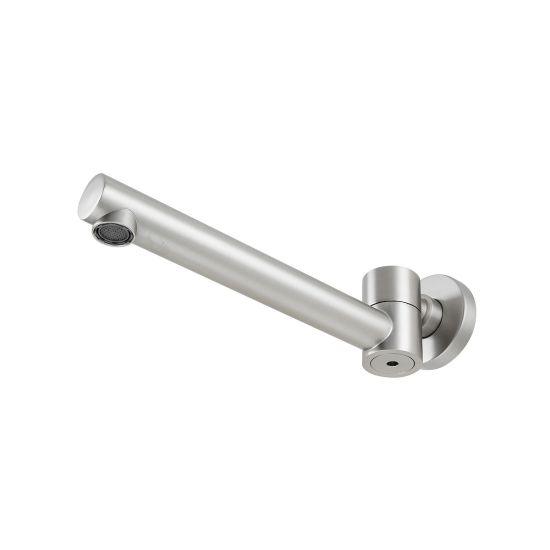 Round Brushed Nickel Bathtub/Basin Swivel Wall Spout - Living and Bathroom