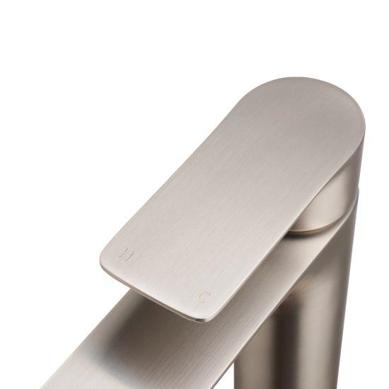 VOG Series Brushed Nickel Tall Basin Mixer - Living and Bathroom