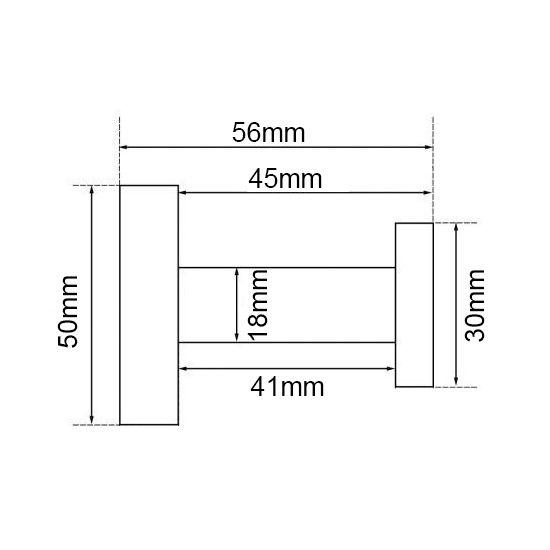 LUCID PIN Series Brushed Brass Robe Hook - Living and Bathroom