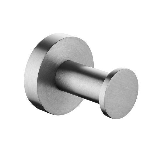 LUCID PIN Series Brushed Nickel Robe Hook - Living and Bathroom