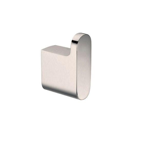 AU Series Brushed Nickel Round Robe Hook - Living and Bathroom