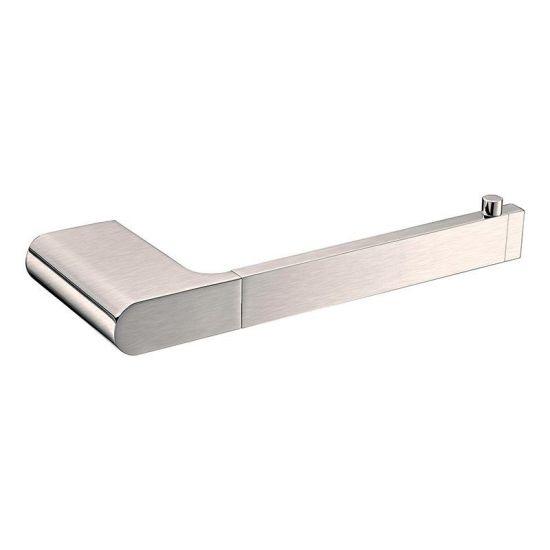 AU Series Brushed Nickel Toilet Paper Holder - Living and Bathroom