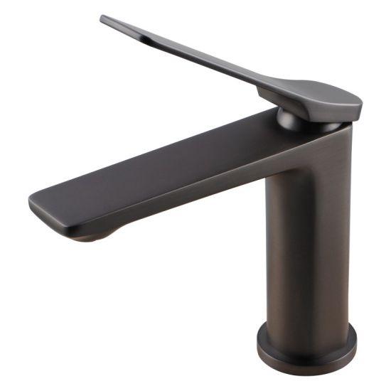 RUSHY Brushed Gun Metal Grey Basin Mixer - Living and Bathroom