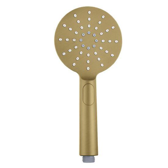 Round 3 Functions Brushed Brass Hand Shower Spray - Living and Bathroom